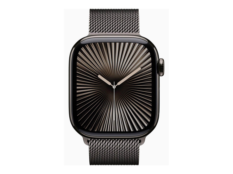 Apple Watch Series 10 GPS + Cellular 42mm - Slate Titanium Case with Slate Milanese Loop