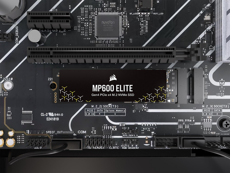 Corsair MP600 ELITE SSD - 4TB - Ohne Kühlkörper - M.2 2280 - PCIe 4.0