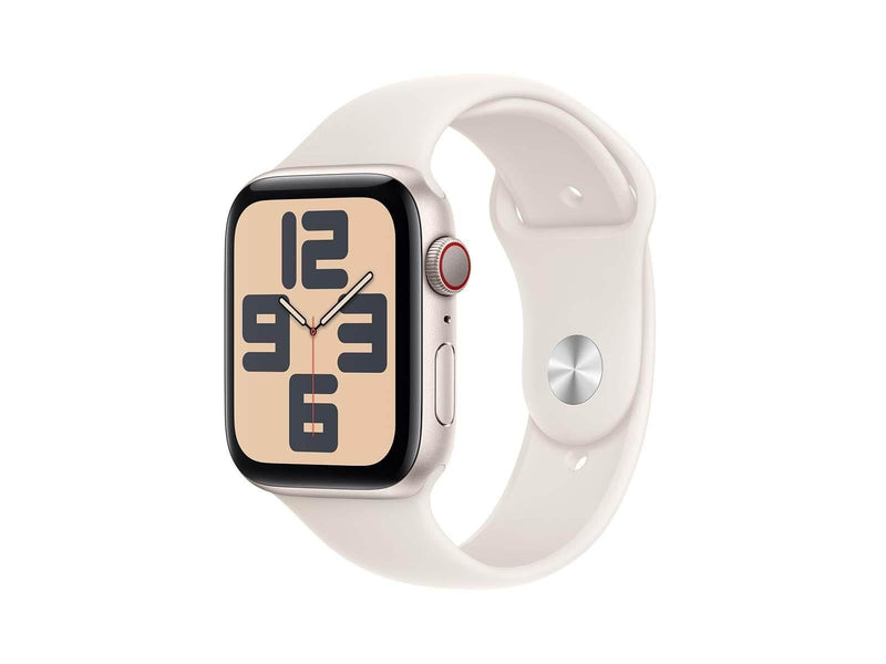 Apple Watch SE GPS + Cellular 44mm - Starlight Aluminium Case with Starlight Sport Band - S/M