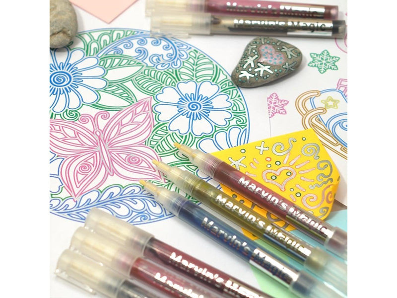 Marvins Magic Silver Rainbow Markers