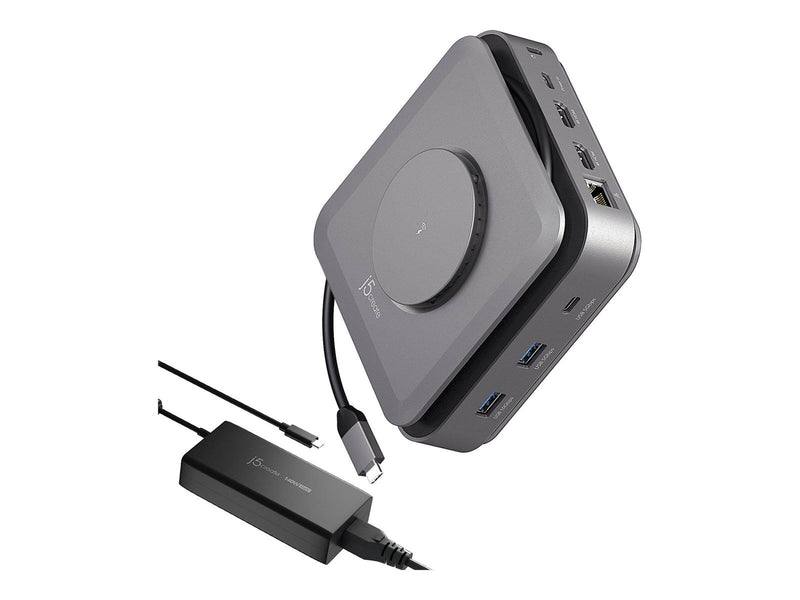 j5create 12-in-1 USB-C Dock Dual 4K HDMI (with Ethernet and 140W GaN PD)