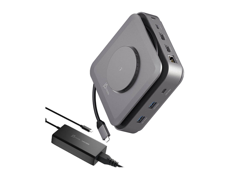 j5create 12-in-1 USB-C Dock Dual 4K HDMI (with Ethernet and 140W GaN PD)