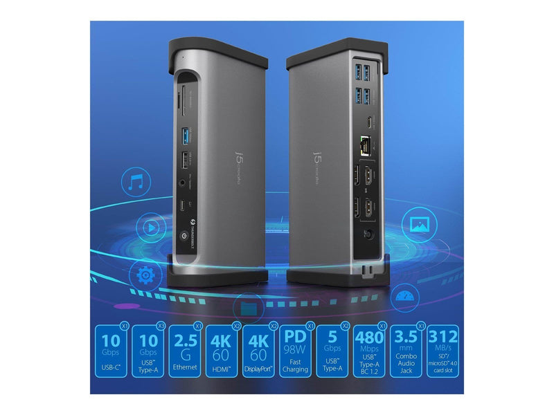 j5create JTD568-EN - Thunderbolt 4 Quad Display Docking