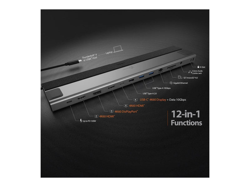 j5create USB4 Triple 4K Display Docking Station (With Ethernet)