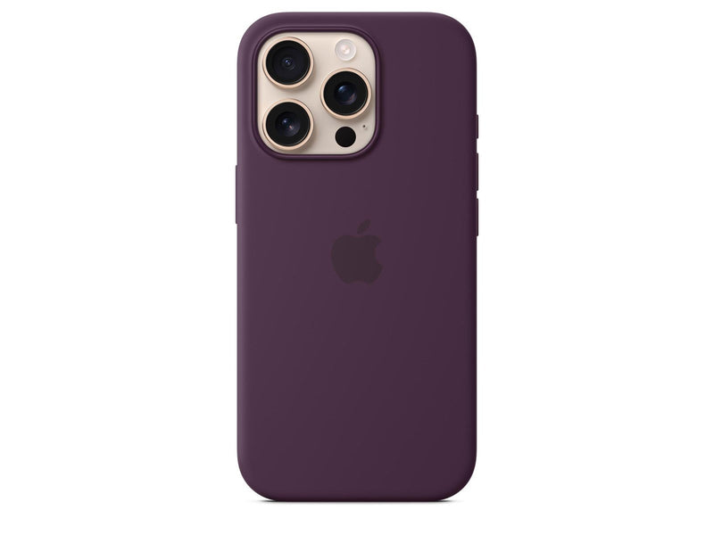 Apple iPhone 16 Pro Silicone Case with MagSafe - Plum
