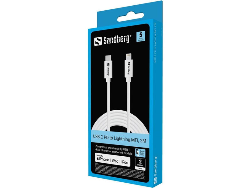Sandberg USB-C to Lightning Cable - 2m