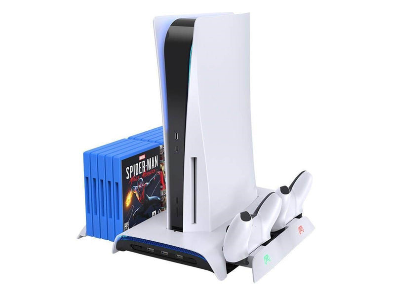 KiwiHome PS5 Cooling Station and Dual Controller Charger PB01 White - Miscellaneous Zubehör für Spielkonsole - Sony PlayStation