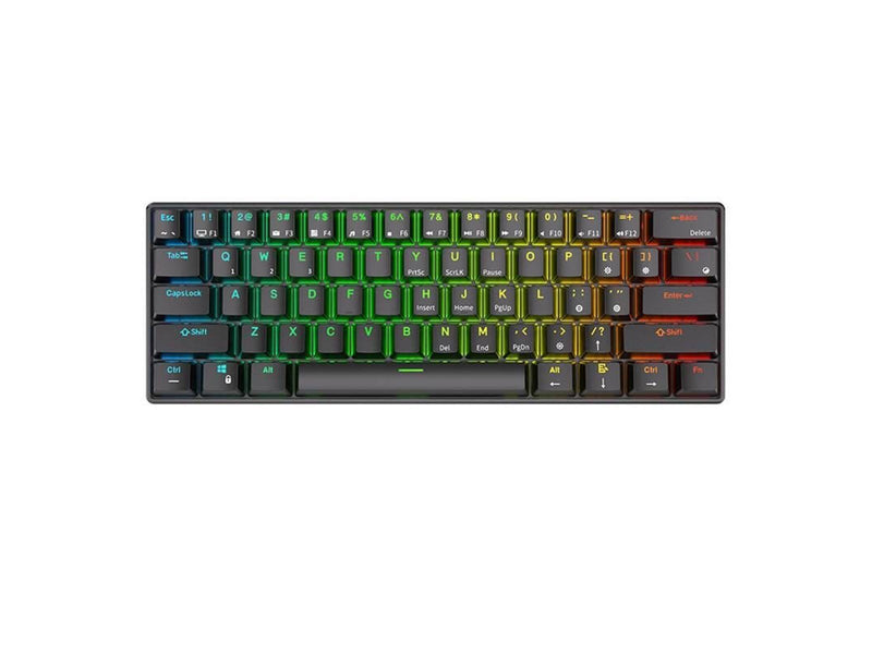 Royal Kludge Mechanical keyboard RK61 RGB brown switch (black) - Gaming Tastaturen - Englisch - US - Schwarz