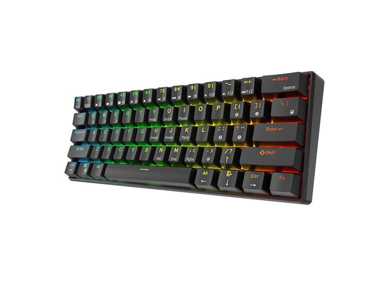 Royal Kludge Mechanical keyboard RK61 RGB brown switch (black) - Gaming Tastaturen - Englisch - US - Schwarz