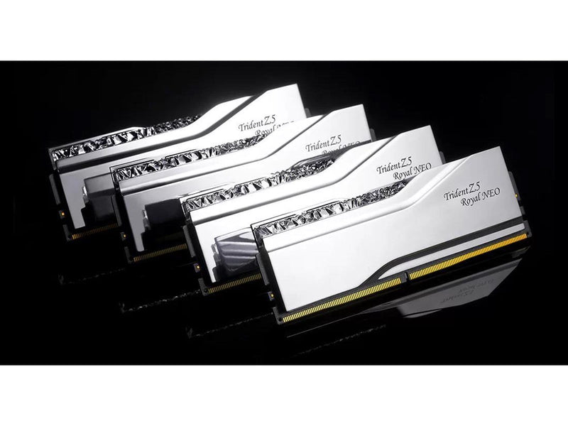 G.Skill Trident Z5 Royal Neo RGB DDR5-8000 - 48GB - CL40 - Dual Channel (2 pcs) - AMD EXPO - Silber mit RGB