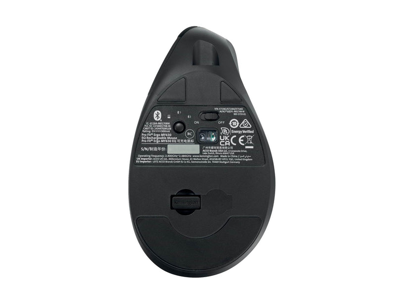 Kensington Pro Fit™ Ergo MY630 EQ Maus (Rechargeable) - Maus (Schwarz)
