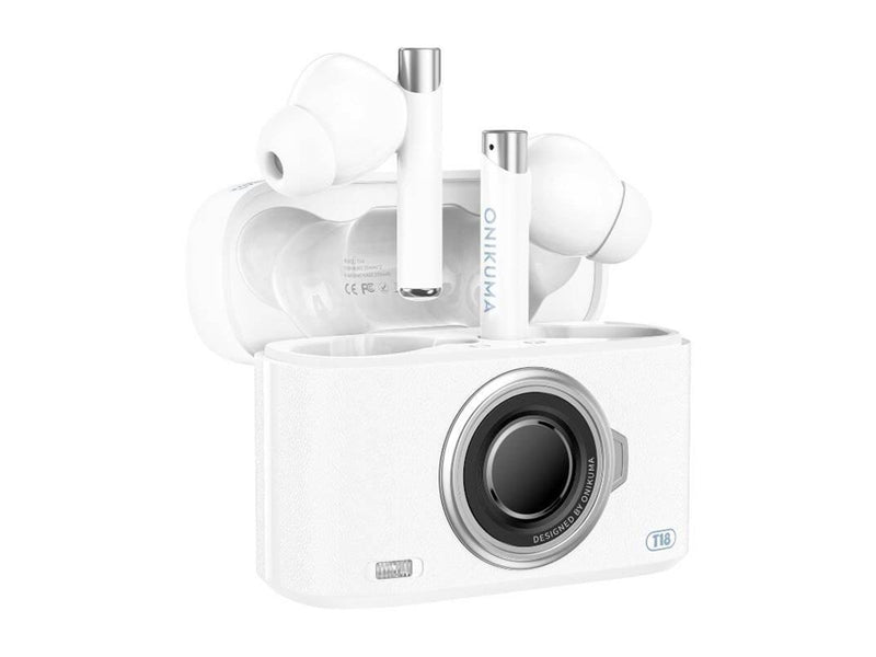 ONIKUMA T18 Bluetooth In-Ear Earphones White