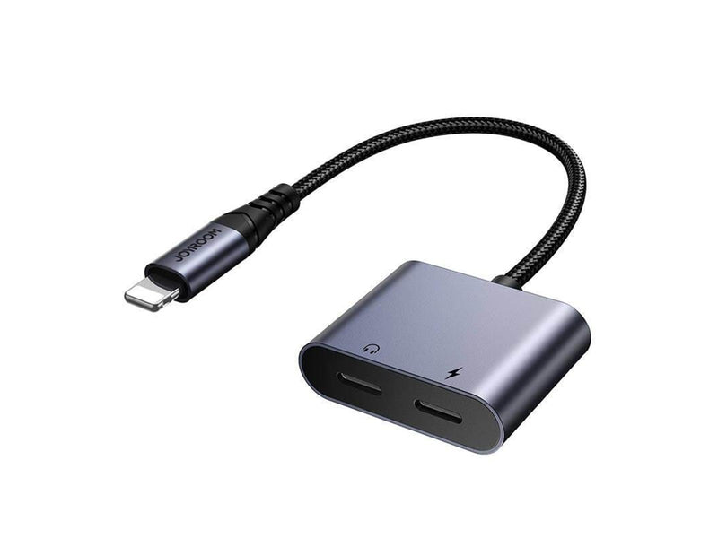 Joyroom 2-in-1 Audio adapter SY-L02 Lightning to Double Lightning (black) USB-Hubs - Schwarz