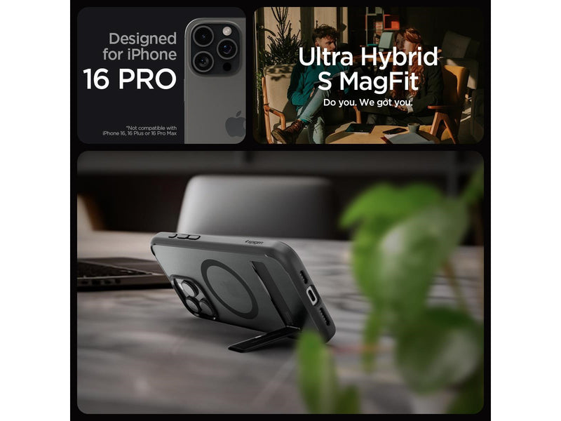 Spigen Ultra Hybrid S MagSafe - Frost Black - iPhone 16 Pro