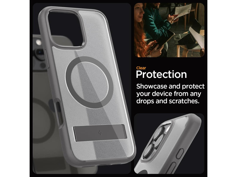 Spigen Ultra Hybrid S MagSafe - Frost Grey - iPhone 16 Pro