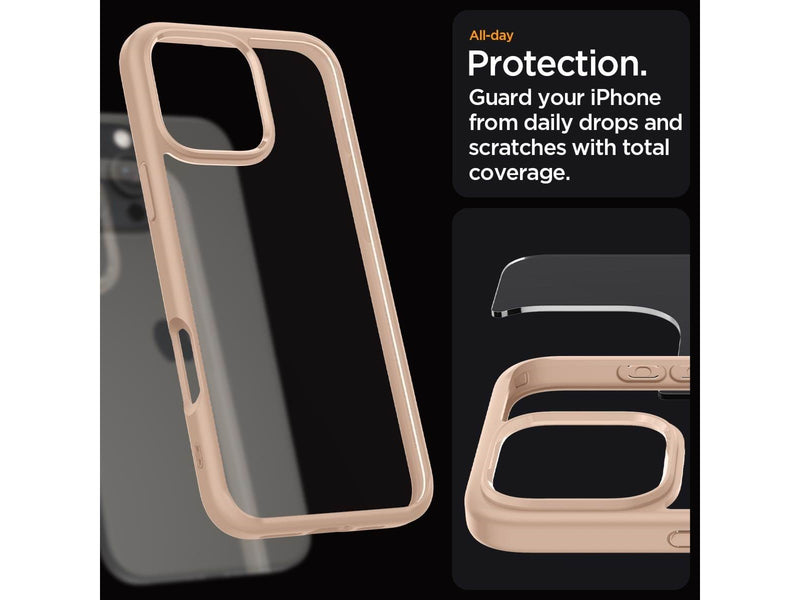 Spigen Ultra Hybrid - Rose Titanium - iPhone 16 Pro