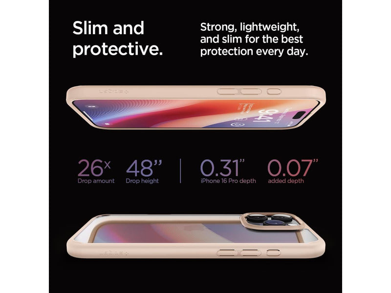 Spigen Ultra Hybrid - Rose Titanium - iPhone 16 Pro