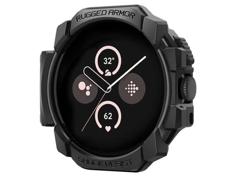 Spigen Rugged Armor matte black - Google Pixel Watch 3/2/1 (41mm)