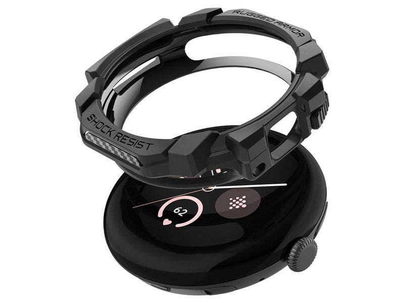 Spigen Rugged Armor matte black - Google Pixel Watch 3/2/1 (41mm)