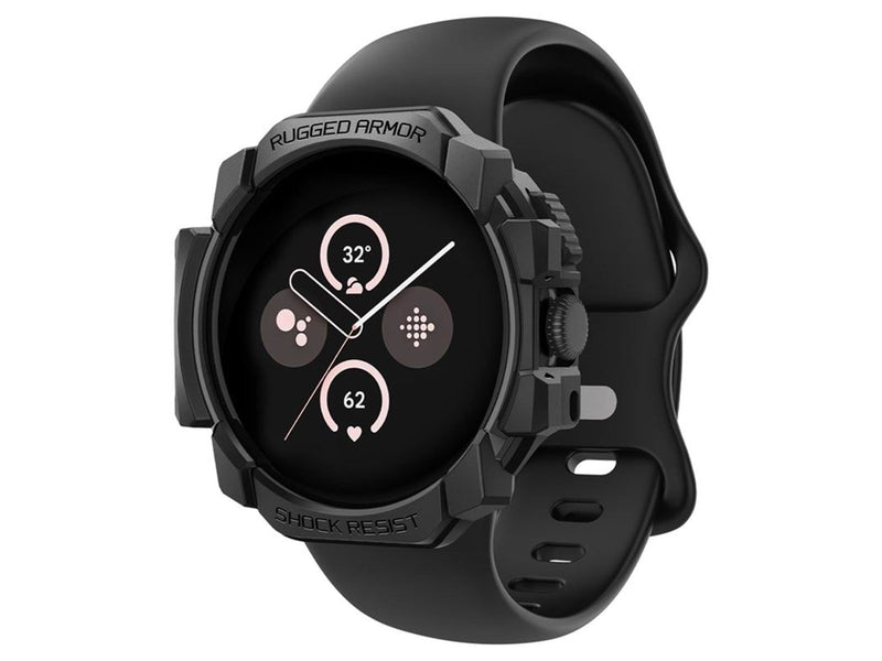Spigen Rugged Armor matte black - Google Pixel Watch 3/2/1 (41mm)