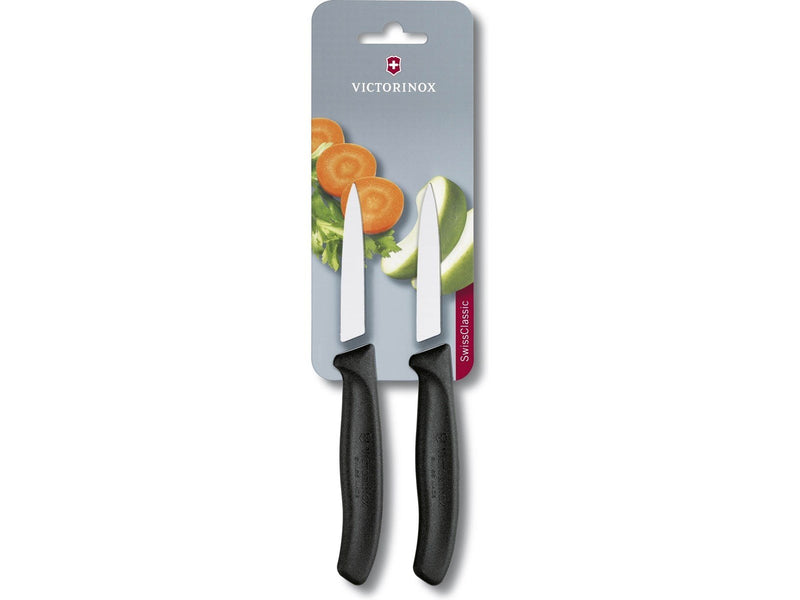 Victorinox Swiss Classic Black Paring Knife Twin Pack