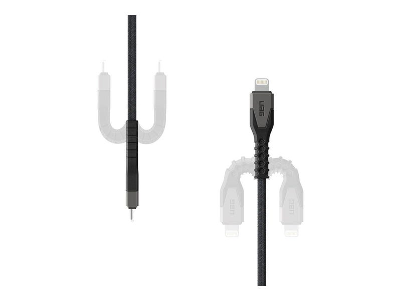 UAG Rugged Kevlar Cabel USB-C - Lightning 1.5m black/grey BULK