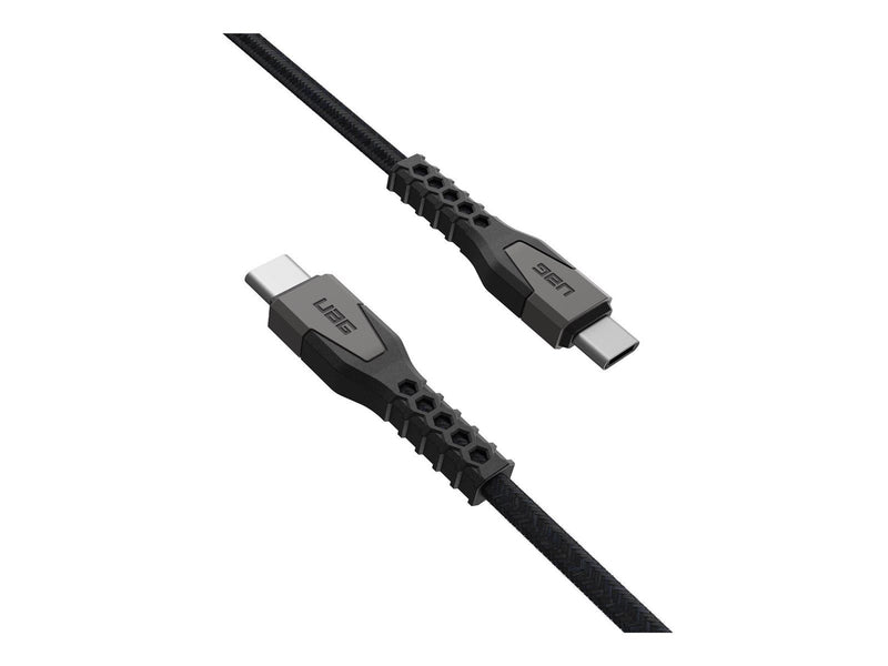 UAG Rugged Charging Cable USB-C to USB-C 5ft- Black/Gray