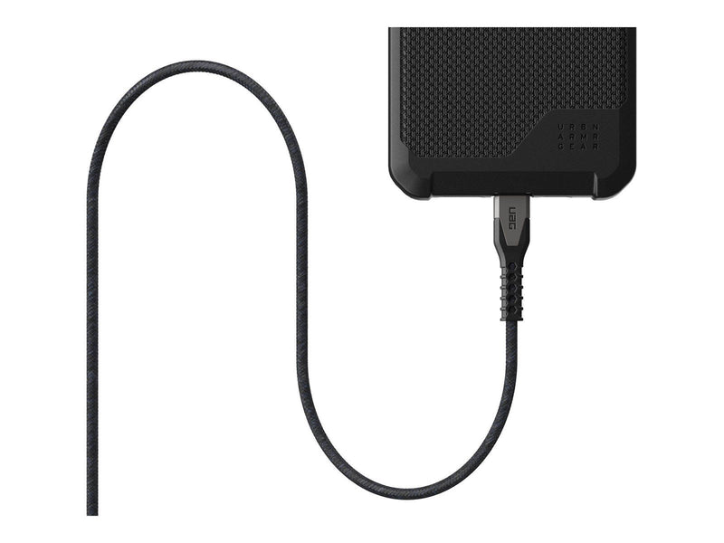 UAG Rugged Charging Cable USB-C to USB-C 5ft- Black/Gray
