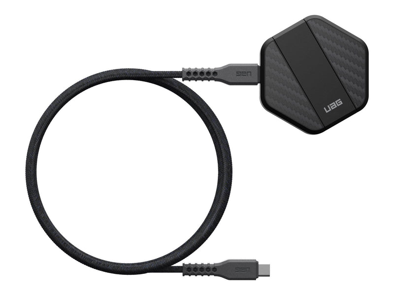 UAG Wireless Charger with kick stand black/carbon fiber BULK