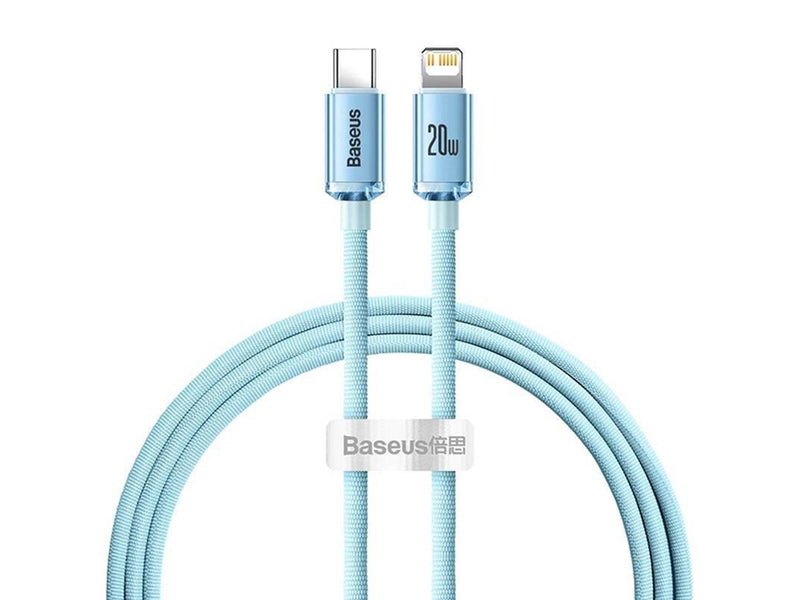 Baseus Crystal Shine USB-C to iP cable 20W 1.2m (blue)