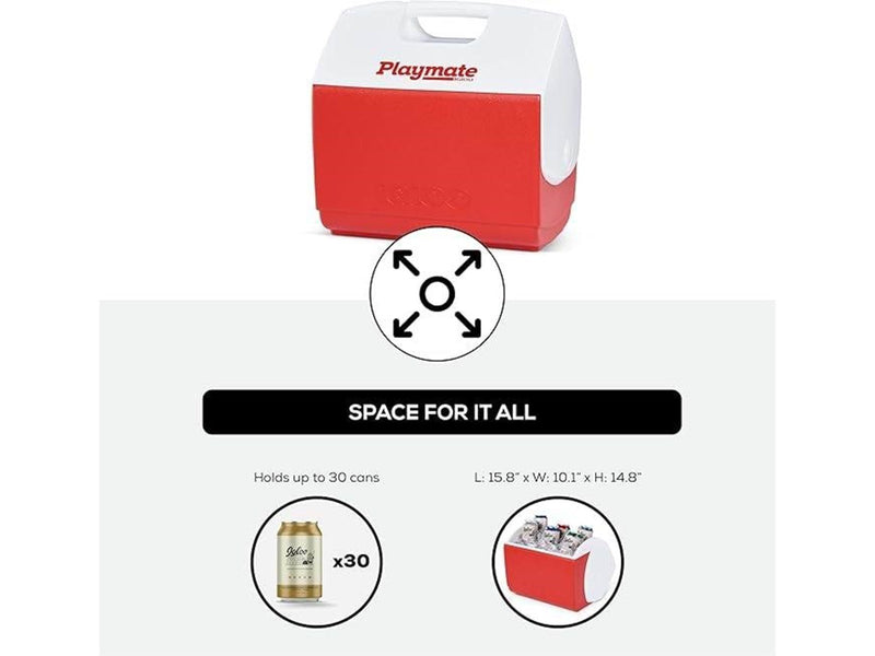 IGLOO Playmate Pal Cooler - Red/White - 6L