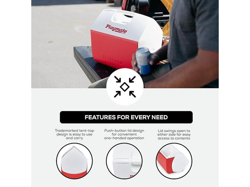 IGLOO Playmate Pal Cooler - Red/White - 6L