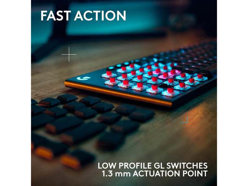 Logitech G915 X LIGHTSPEED - Clicky - 100% - Gaming Tastaturen - Nordisch - Schwarz