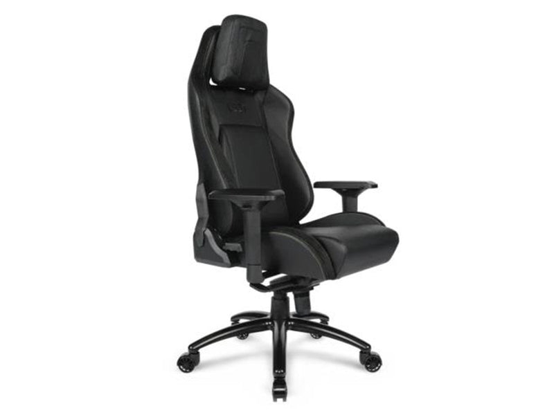 L33T E-Sport Pro Comfort Gaming Chair (PU) Black Gaming Stuhl - Schwarz - PU-Leder - 170 kg