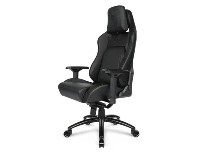 L33T E-Sport Pro Comfort Gaming Chair (PU) Black Gaming Stuhl - Schwarz - PU-Leder - 170 kg