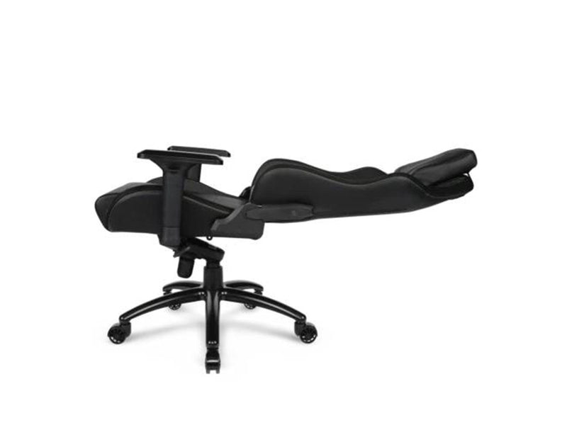 L33T E-Sport Pro Comfort Gaming Chair (PU) Black Gaming Stuhl - Schwarz - PU-Leder - 170 kg