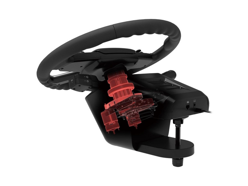 HORI Force Feedback Truck Control System - Wired Wheel, gamepad and pedals set - PC