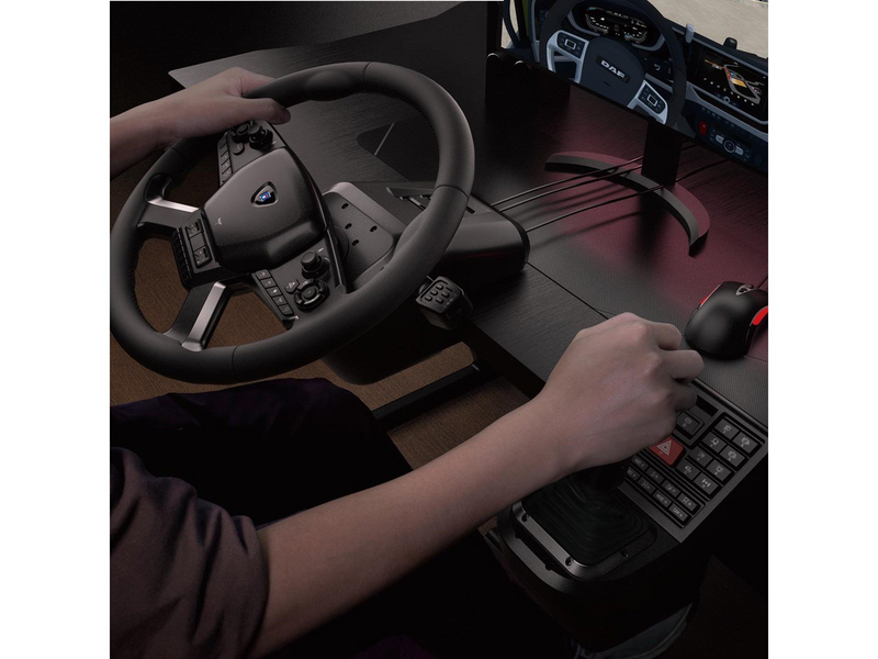 HORI Force Feedback Truck Control System - Wired Wheel, gamepad and pedals set - PC