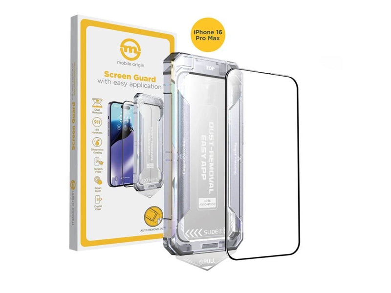 Mobile Origin Yellow Screen Guard with easy application iPhone 16 Pro Max