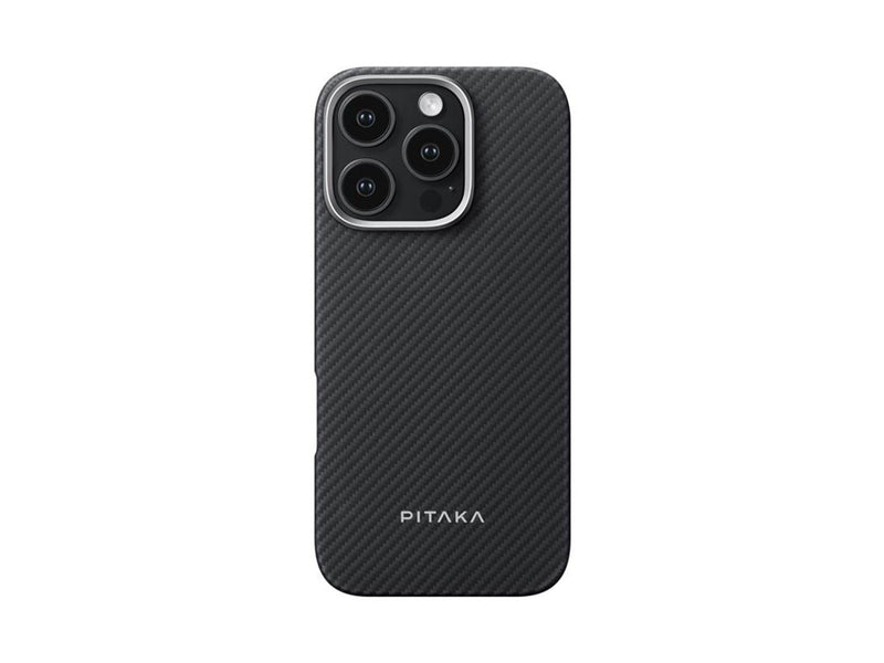 PITAKA Ultra-Slim Case Black/Grey Twill - iPhone 16 Pro Max