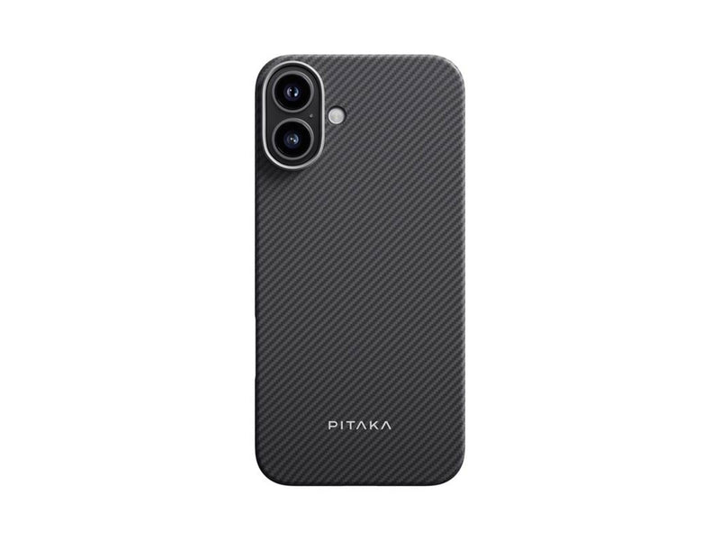 PITAKA Ultra-Slim Case Black/Grey Twill - iPhone 16 Plus