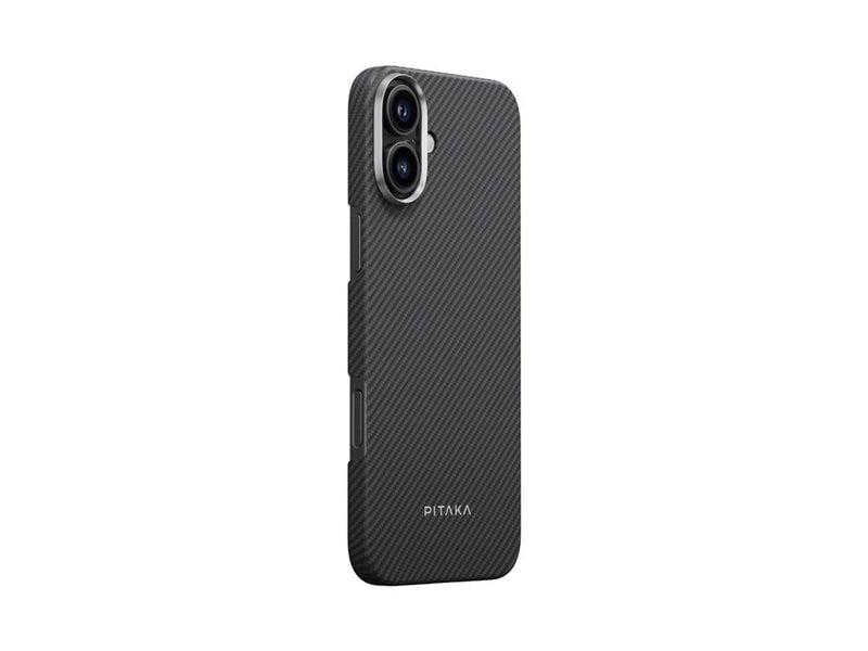PITAKA Ultra-Slim Case Black/Grey Twill - iPhone 16