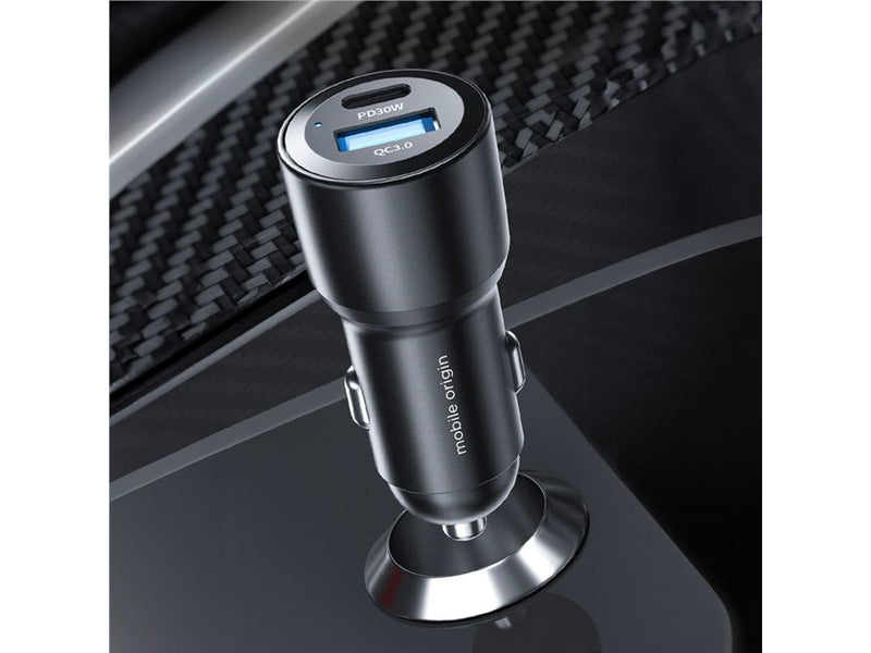 Mobile Origin Car Charger 60W USB-C and USB-A