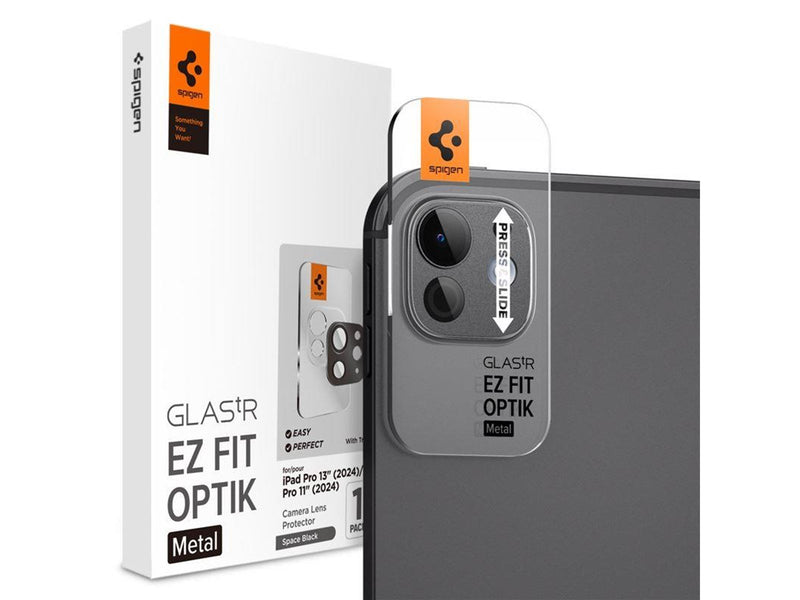 Spigen Glass tR EZ Fit Optik Metal 1 Pack space black - iPad Pro 13" 2024 / iPad Pro 11" 2024