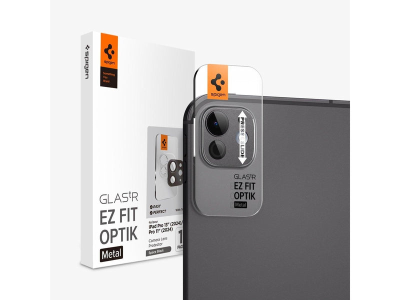 Spigen Glass tR EZ Fit Optik Metal 1 Pack space black - iPad Pro 13" 2024 / iPad Pro 11" 2024