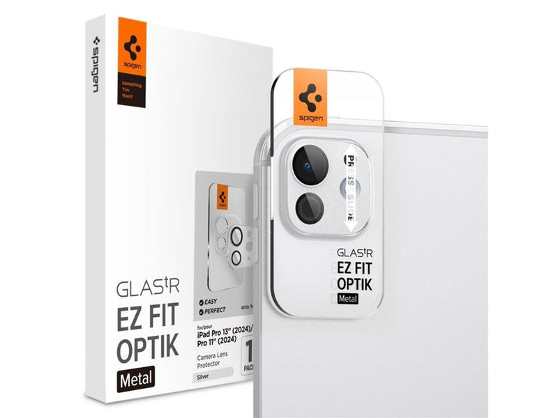 Spigen Glass tR EZ Fit Optik Metal 1 Pack silver - iPad Pro 13" 2024 / iPad Pro 11" 2024