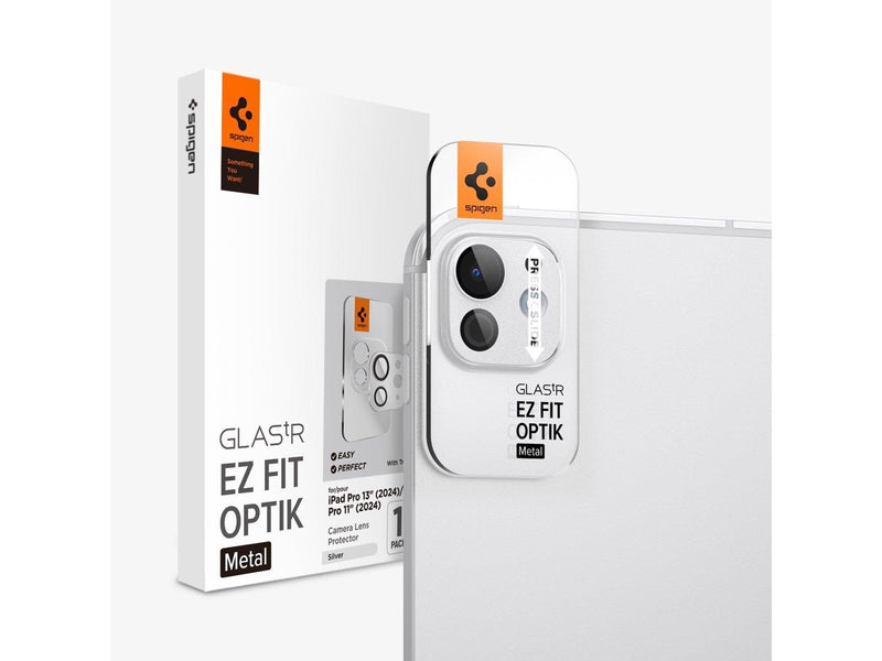 Spigen Glass tR EZ Fit Optik Metal 1 Pack silver - iPad Pro 13" 2024 / iPad Pro 11" 2024