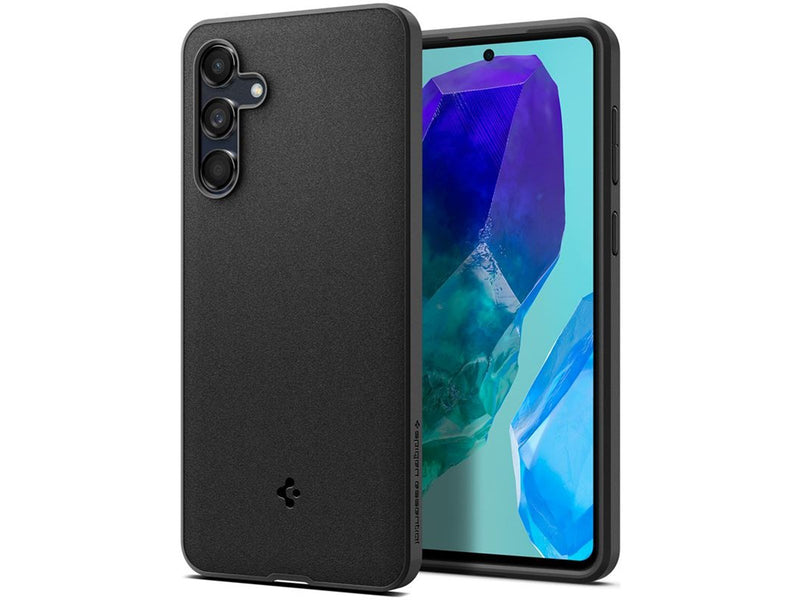 Spigen Essential sandblast matte black - Samsung Galaxy M55 5G