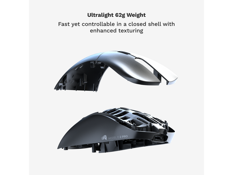Glorious Model D 2 PRO Wireless - 4K/8K Polling - Gaming Maus (Weiß)