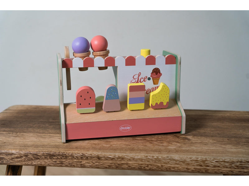 Dantoy Playful Wood Ice Cream Shop